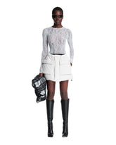 White Padded Mini Skirt - Women | PLP | Antonia