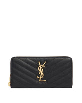 Black Zip Around Wallet - Women | PLP | Antonia