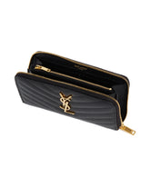 Black Zip Around Wallet - Women | PLP | Antonia