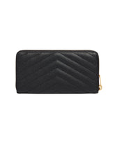 Black Zip Around Wallet | PDP | Antonia