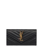 Black Large Flap Wallet - Women | PLP | Antonia