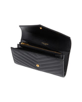 Black Large Flap Wallet - Women | PLP | Antonia