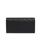 Black Large Flap Wallet | PDP | Antonia