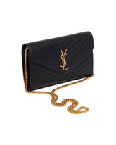 Black Cassandre Chain Wallet | PDP | Antonia