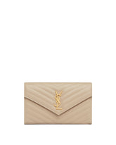 Beige Cassandre Chain Wallet - Women | PLP | Antonia