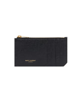 Black Fragments Zip Card Case | PDP | Antonia