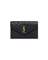 Black Envelope Chain Wallet | PDP | Antonia