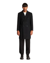 Black Double-Breast Coat - Saint laurent men | PLP | Antonia