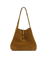 Brown Suede Le 5 a 7 Bea Bag | PDP | Antonia