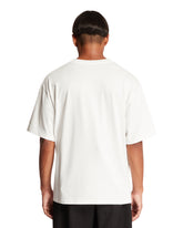 White Logoed Label T-shirt | PDP | Antonia