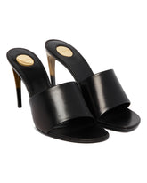 Black Leather Lodge Mules - Women | PLP | Antonia