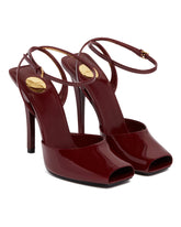 La Scandale Burgundy Sandals | PDP | Antonia