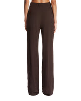 Brown Silk Crepe Pants | PDP | Antonia