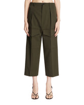 Green Cropped Multi-Pocket Pants - SETCHU | PLP | Antonia