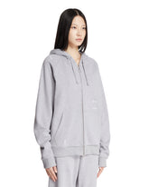 Gray Zip-Up Hoodie | PDP | Antonia