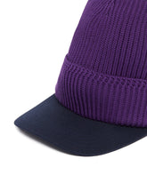 Purple Beanie With Visor | PDP | Antonia