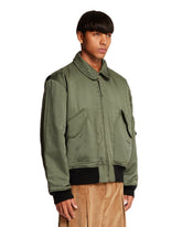 Green Blouson Padded Jacket | PDP | Antonia