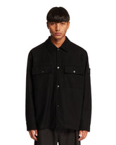 Black Wool Overshirt | STONE ISLAND | All | Antonia