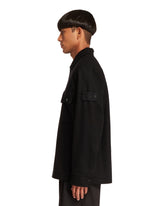 Black Wool Ghost Overshirt | PDP | Antonia