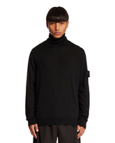 Black Wool Turtleneck Sweater | STONE ISLAND | All | Antonia