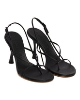 Black Cross Front Sandals | PDP | Antonia