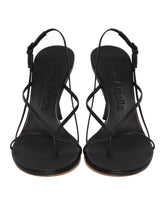 Black Cross Front Sandals | PDP | Antonia