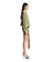 Green Silk Mini Dress | PDP | dAgency