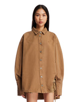 Brown Cotton Diana Shirt - the attico women | PLP | dAgency