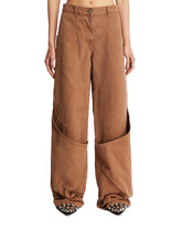 Brown Maxi Pocket Jeans - the attico women | PLP | dAgency