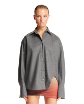 Gray Wool Eliza Shirt - THE ATTICO | PLP | Antonia