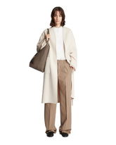 Ivory Wool Robe Coat - Women | PLP | Antonia