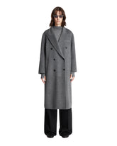 Gray Double-Breasted Coat - THE LOOM WOMEN | PLP | Antonia