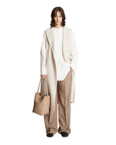 White Sleeveless Coat - Women | PLP | Antonia