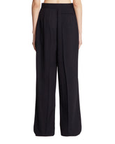 Blue Wool Trousers | PDP | Antonia