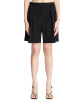 Black Efron Wool Shorts - THE ROW | PLP | Antonia