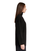 Black Cashmere Zip Sweater | PDP | Antonia