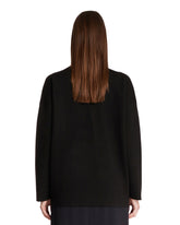 Black Cashmere Zip Sweater | PDP | Antonia