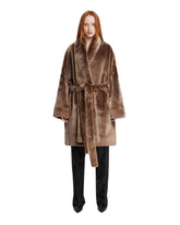 Brown Shearling Coat | PDP | Antonia