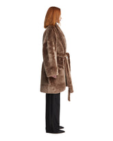 Brown Shearling Coat | PDP | Antonia