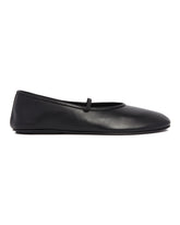 Black Elastic Ballet Flats | PDP | Antonia