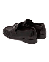 Row Black Soft Eel Skin Loafers | PDP | Antonia