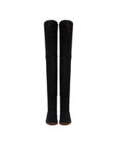 Black Awar Shearling Knee-High Boots | PDP | Antonia