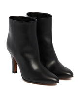 Prudens Black Leather Boots - the row women | PLP | Antonia