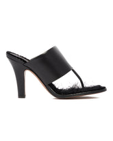 Black Signum Leather Sandals | PDP | Antonia