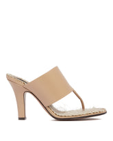 Beige Signum Leather Sandals - the row women | PLP | Antonia