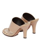 Beige Signum Leather Sandals | PDP | Antonia