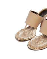 Beige Signum Leather Sandals | PDP | Antonia