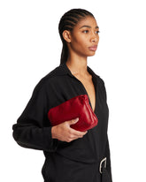 Red Leather Bourse Pouch - the row women | PLP | Antonia