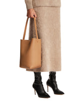 Beige Medium N/S Park Tote - the row women | PLP | Antonia