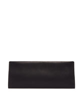 Black Leather Flat Clutch | PDP | Antonia